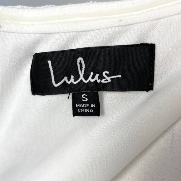 Lulu's From This Day Floral Jacquard Strapless Midi Dress In White Small New - Picture 16 of 16